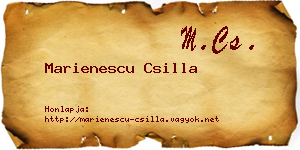 Marienescu Csilla névjegykártya